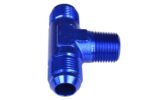 Conector en T macho/macho/macho AN6-1/8 NPT-AN6 azul