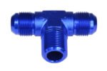 Conector en T macho/macho/macho AN6-1/8 NPT-AN6 azul - Imagen 4
