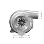 Turbo JRspec GTX3076R+ BB (GTX3080R) T3 .63 żeliwo - Imagen 5