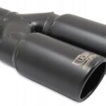 Universal Exhaust Tail Pipe Muffler Tip round 70mm lenght 200mm mounting diameter 45mm