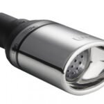 Universal Exhaust Tail Pipe Muffler Tip oval 120×80mm lenght 120mm mounting diameter 60mm