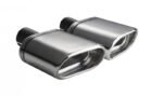 Universal Exhaust Tail Pipe Muffler Tip oval 145×75mm lenght 140mm mounting diameter 50mm - Imagen 2