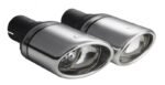 Universal Exhaust Tail Pipe Muffler Tip oval 120×80mm lenght 120mm mounting diameter 50mm - Imagen 2