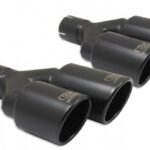 Universal Exhaust Tail Pipe Muffler Tip round 100mm lenght 200/180mm mounting diameter 60mm