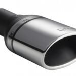 Universal Exhaust Tail Pipe Muffler Tip oval 120×80mm lenght 120mm mounting diameter 50mm