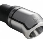 Universal Exhaust Tail Pipe Muffler Tip round 80mm lenght 120mm mounting diameter 50mm