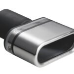 Universal Exhaust Tail Pipe Muffler Tip oval 110×45mm lenght 80mm