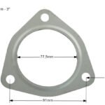 Junta de escape de 76 mm (3") - 3 tornillos