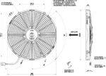 Ventilador de radiador de tiro axial Spal 12V VA08-AP10/C-23S (350 mm) - Imagen 2