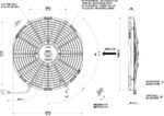 Ventilador de radiador de tiro axial Spal 12V VA13-AP9/C-35S (330 mm) - Imagen 2