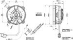 Ventilador de refrigeración axial para radiador Spal 12V VA32-A101-62S SUMIT (96 mm) - Imagen 2