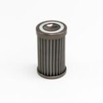 In-line fuel filter element DeatschWerks , stainless steel 100 micron. Fits with DW 110mm housing. Universal DW-8-02-110-100