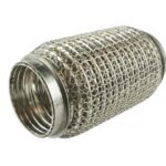 Conector flexible reforzado para escape, 51 mm de longitud, 150 mm.