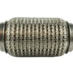 Conector flexible de escape reforzado de 60 mm de longitud y 100 mm de ancho.