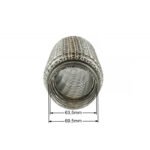 Conector flexible de escape reforzado de 63 mm x 100 mm - Imagen 2
