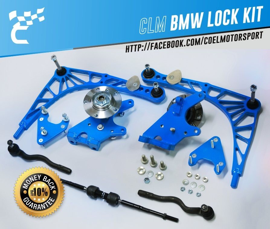 zestaw-skretu-clm-do-bmw-e46 CLM Lock kit for BMW E46 - Imagen 1