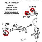 011703A: Tuleja wahacza frontal dolnego trasero 46mm SPORT