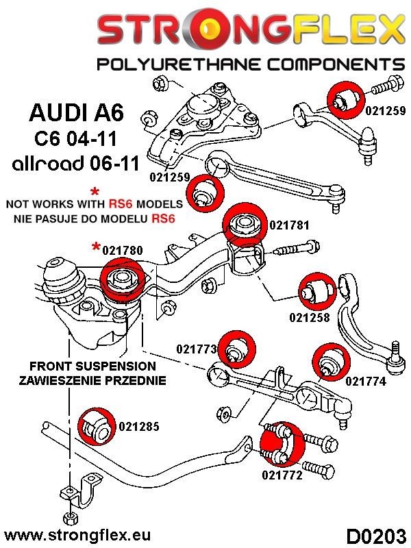 026236a-kompletny-zestaw-zawieszenia-sport-audi-rs6_6 026236A: Kit completo de bujes de suspensión SPORT - Imagen 1