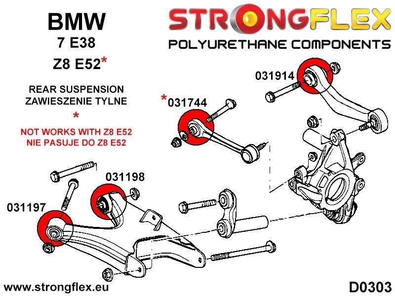 031197a-tuleja-wahacza-tylnego-dolnego-przednia-sport-bmw-e38_3 031197A: Casquillo delantero del brazo de arrastre inferior trasero SPORT - Imagen 1