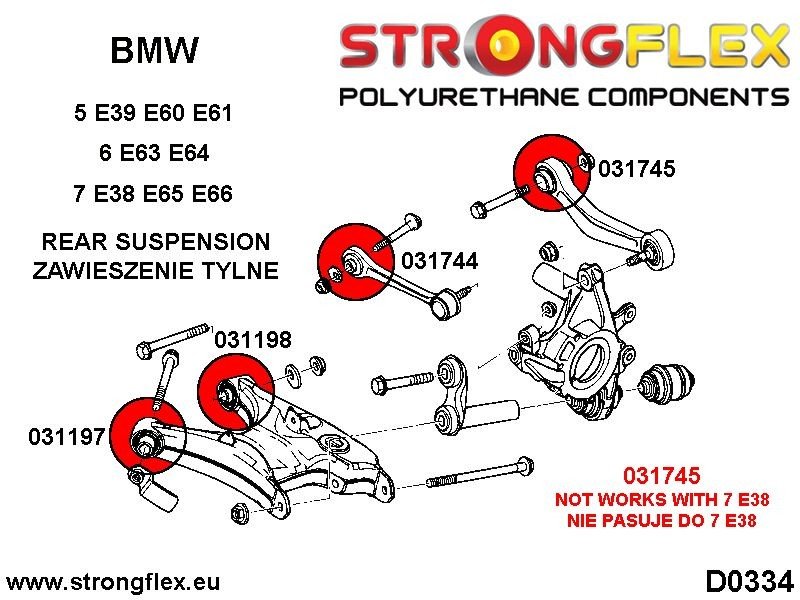 031197a-tuleja-wahacza-tylnego-dolnego-przednia-sport-bmw-e38_5 031197A: Casquillo delantero del brazo de arrastre inferior trasero SPORT - Imagen 1