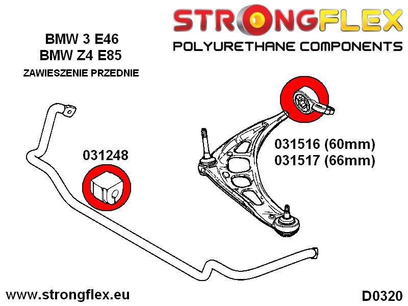 031517a-tuleja-wahacza-przedniego-tylna-66mm-sport-bmw-e46_2 031517A: Casquillo trasero del brazo de suspensión delantero 66 mm SPORT - Imagen 1