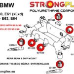 031940B: Soporte del diferencial trasero - buje trasero