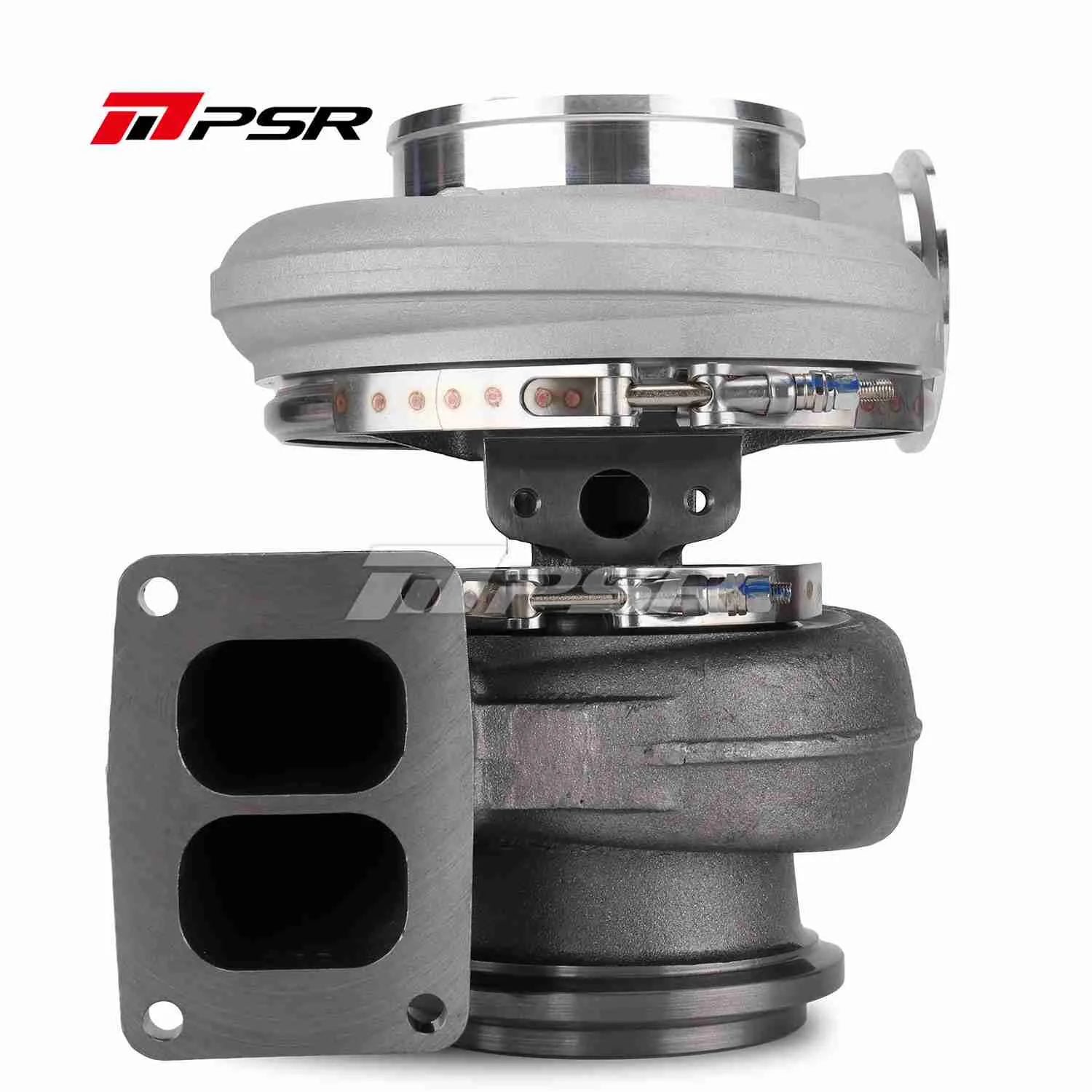 100140064 Turbocharger Pulsar PSR 492 1.32 T6 Divided Inlet 3/4" Marmon Outlet Journal Bearing - Imagen 1