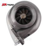 Turbocompresor Pulsar PSR 475 1.1 T4 con entrada dividida, salida de 1/2" Marmon, rueda de turbina de 83/74 mm con cojinete de fricción