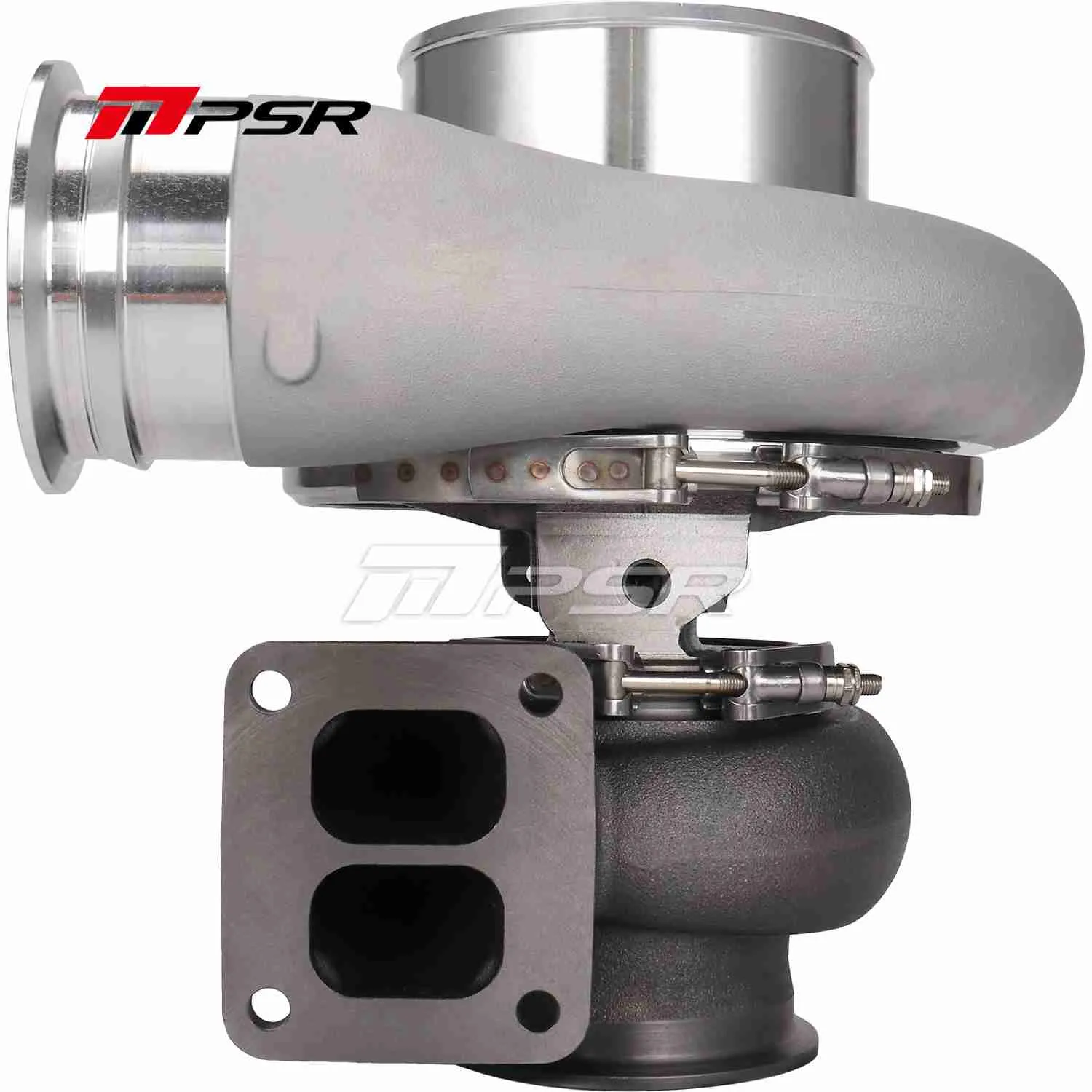100140437 Turbocompresor Pulsar PSR 485 1.1 T4 Entrada dividida Salida Marmon de 1/2" Cojinete de muñequilla Punta curva fresada - Imagen 1
