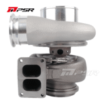 Turbocompresor Pulsar PSR 488 1.45 T6 con entrada dividida, salida de 3/4" Marmon, rueda de turbina de 101/91,3 mm con cojinete de fricción