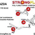 101695A: Brazo inferior delantero – casquillo trasero SPORT
