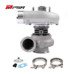 Turbocompresor Pulsar PSR 6262E 705HP .82 Acero inoxidable Entrada V-Band de 2.5" Salida V-Band de 3" Rodamiento de bolas