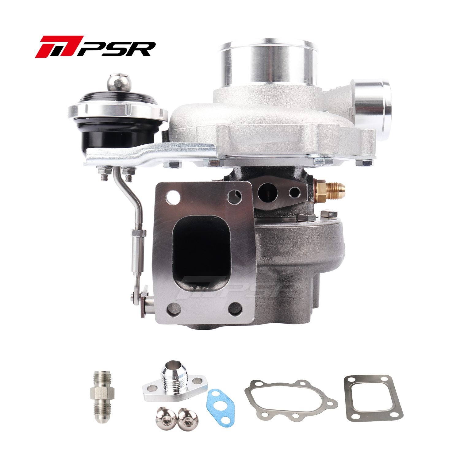 102128168 Turbo Pulsar PSR 2867 Gen2 .64 T25 Entrada Salida de 5 pernos Billet 7.4 psi Rodamiento de bolas - Imagen 1