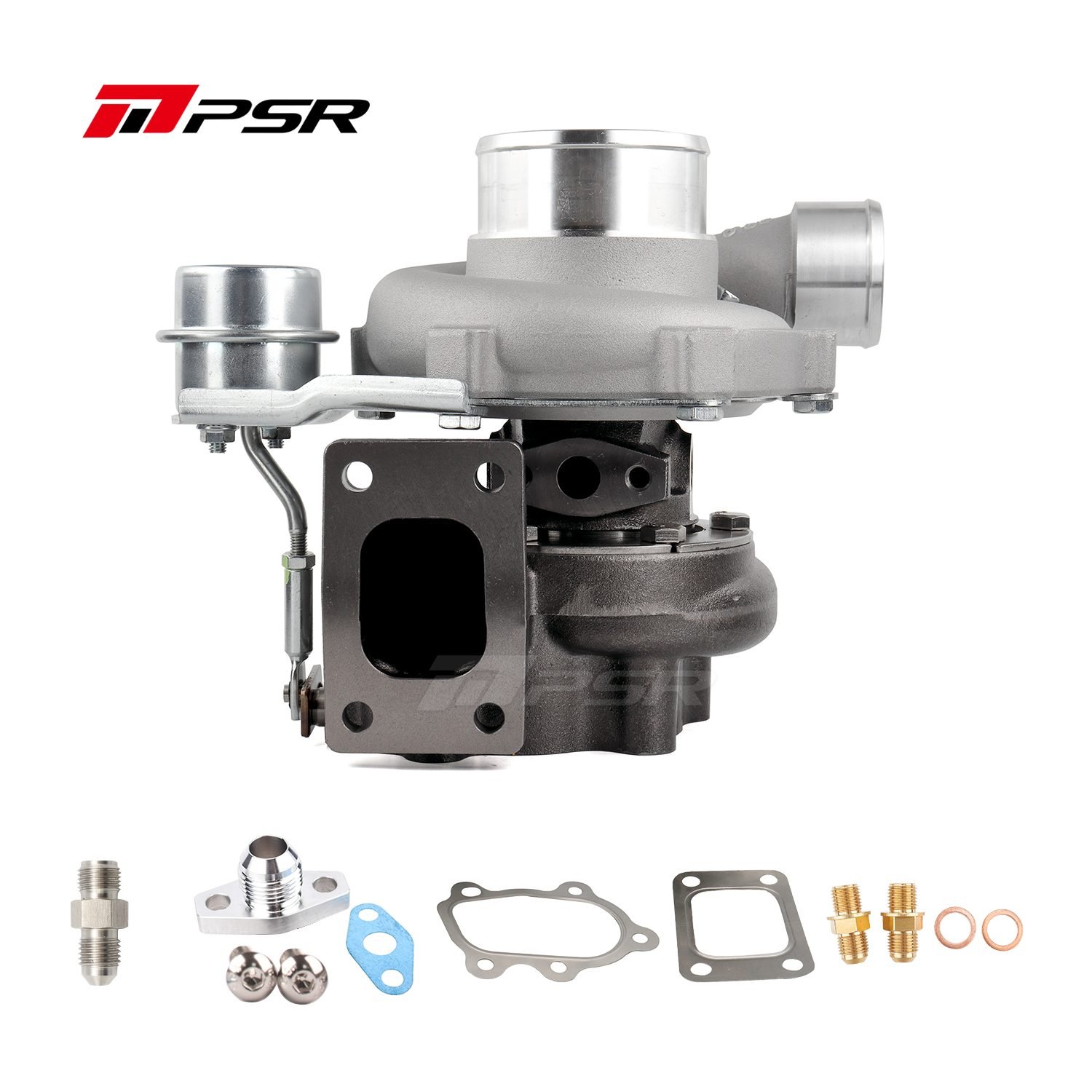 102130306 Turbo Pulsar PSR 3067 Gen2 .64 T25 Entrada Salida de 5 pernos Estampado 11.6 psi Rodamiento de bolas - Imagen 1