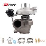 Turbocompresor Pulsar PSR 3067 Gen2 .72 Entrada V-Band de 2.5" Salida V-Band de 3" Mecanizado en aluminio Rodamiento de bolas de 15 psi