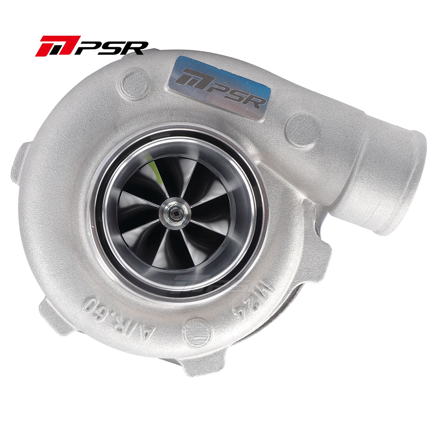 102130373 Turbo Pulsar PSR 3071 Gen2 .72 Entrada V-Band de 2.5" Salida V-Band de 3" Mecanizado en aluminio 15 psi Rodamiento de bolas - Imagen 1