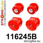 116245B: Kit de bujes del subchasis trasero