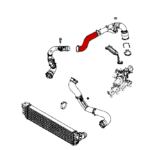 Silicone Intercooler Hose FMIC.EU for OPEL MOVANO B RENAULT MASTER III 2.3D 144603389R
