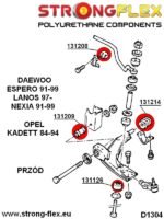 131214A: Casquillo trasero del brazo de suspensión delantero SPORT - Imagen 2