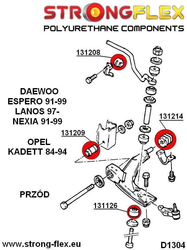 136059b-zestaw-poliuretanowy-przedniego-zawieszenia-opel-kadett-e_2 136059B: Kit de bujes de suspensión delantera - Imagen 1