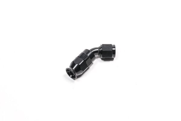 14-0632 Conector de manguera AN6 de 45 grados, PTFE negro, Radium Engineering - Imagen 1