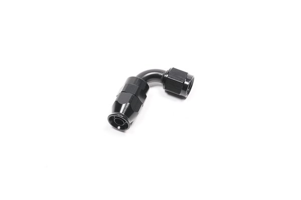 14-0633 Conector de manguera AN6 de 90 grados, PTFE negro, Radium Engineering - Imagen 1