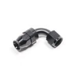Conector de manguera AN8 de 90 grados, PTFE negro, Radium Engineering