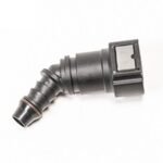 Conector hembra SAE de 10 mm a conector de púas de 3/8" a 45° Radium Engineering