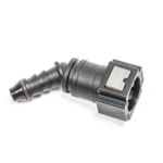 Radium Engineering, hembra SAE de 5/16 pulg. a 45 grados, conector de púas de 5/16 pulg.