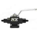 Lightweight Billet Aluminum In-Line Ball Valve- 1/2 Inch I.D. W/ 4AN Fittings Nitrous Express NX-15159-4