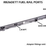 Kit de tuberías para riel de combustible para motores Honda Serie K (Radium Engineering)