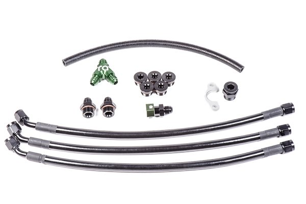 20-0468 Kit de tuberías para riel de combustible para Nissan VQ35HR / VQ37VHR de Radium Engineering - Imagen 1
