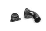 FCST-X Cuello de llenado de montaje remoto de 3 pernos, codo 24AN, 1.5 pulgadas, conector de púas, Radium Engineering