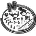 Dual Catch Can Kit Radium Engineering for Cadillac CTS-V 2009-2015 Fluid Lock